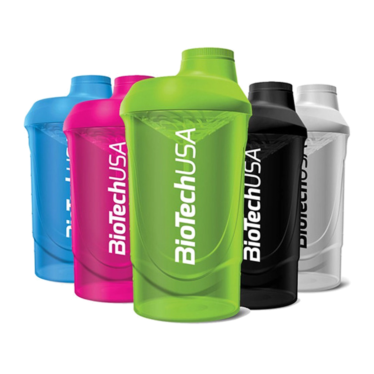 Biotech USA Wave Neon 600ml Shaker Bottle - Leak Proof Protein Shaker for Gym, Workout & Sports - BPA Free Mixing Cup for Protein Powder, Pre Workout & Smoothies