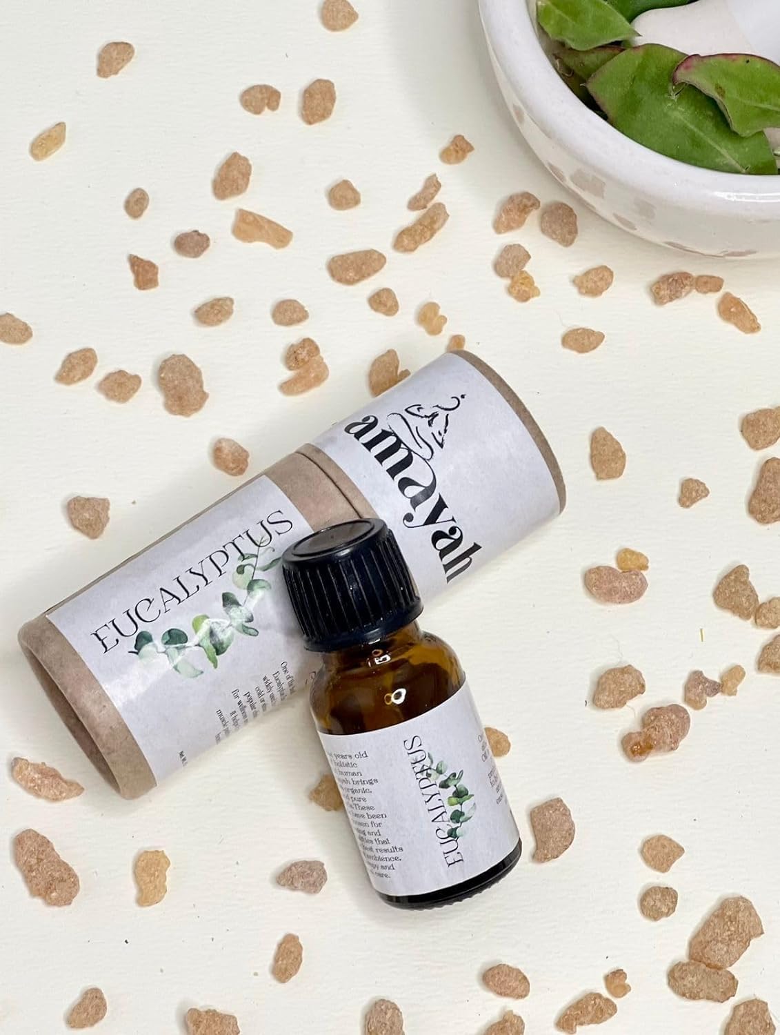 Amayah 100% Pure Natural Eucalyptus Essential Oil for Hair & Skin Care - Treats Dandruff, Acne, Stress Relief & Aromatherapy - Perfect for Diffusers, Massage & Spa Relaxation