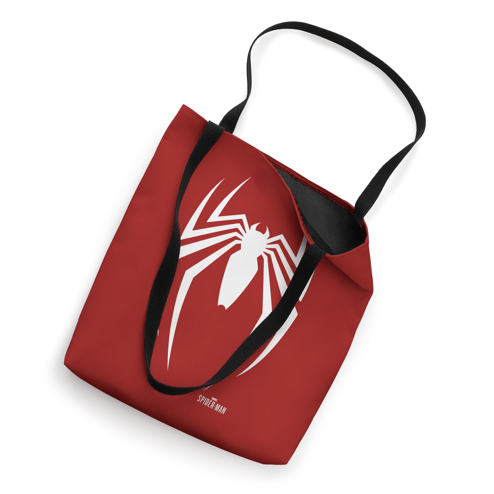 Marvel Spider-Man Gamerverse Logo Tote Bag - Official Licensed Marvel Comics Superhero Tote for School, Shopping & Cosplay | Durable Canvas Shoulder Bag for Fans & Collectors