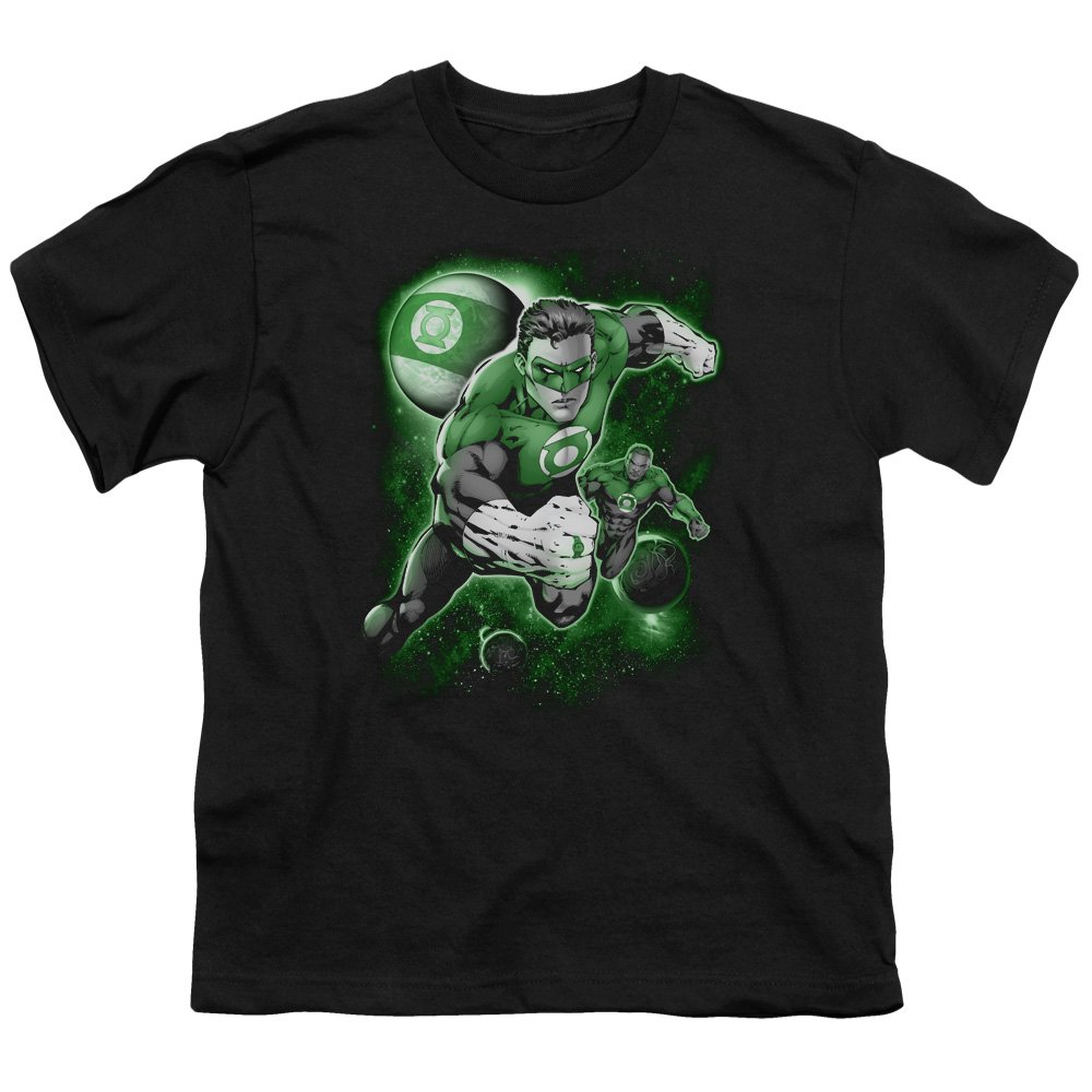 Green Lantern Planet Unisex Youth T-Shirt | DC Comics Superhero Graphic Tee for Boys & Girls | Casual Wear & Cosplay Costume