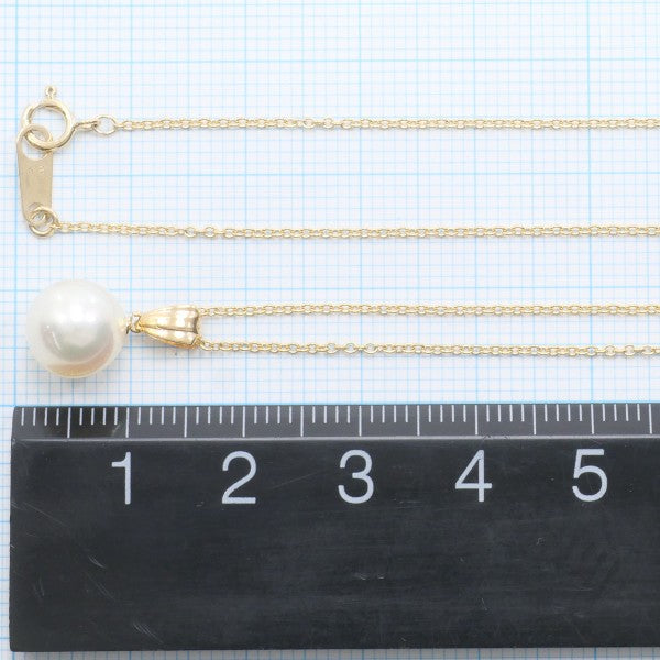 18K Yellow Gold Pearl Necklace for Women - Elegant Luxury Jewelry Gift for Wedding, Anniversary & Special Occasions