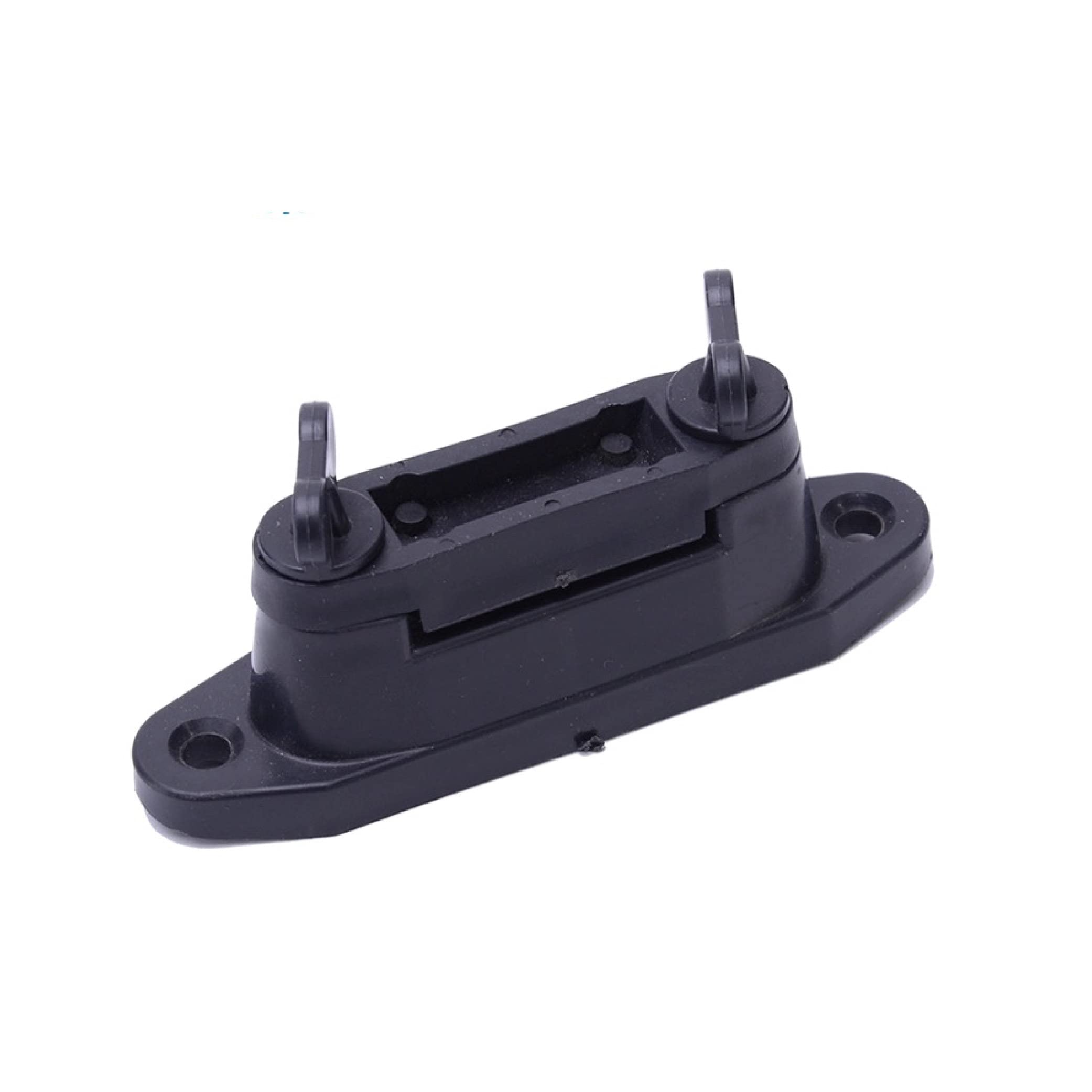 Electric Fence Wooden Post Plastic Corner Clamp Insulator for Electric Tape - 24P Black - Durable Fence Accessories for Livestock Control & Garden Protection