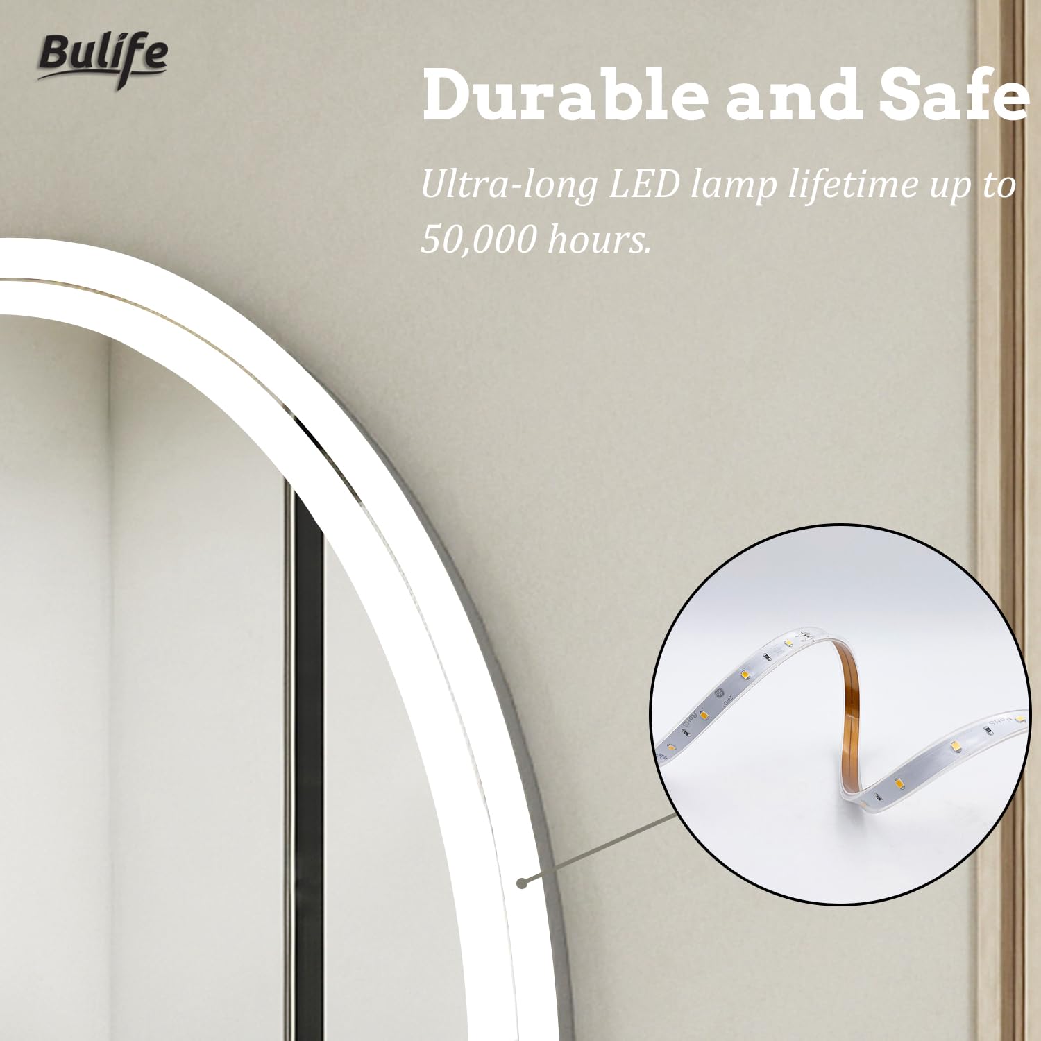 32 x 24 Inch Smart LED Bathroom Mirror with Anti-Fog, 3 Color Dimmable Lighting, Touch Control - Wall Mounted Vanity Makeup Mirror for Modern Bathrooms & Dressing Rooms