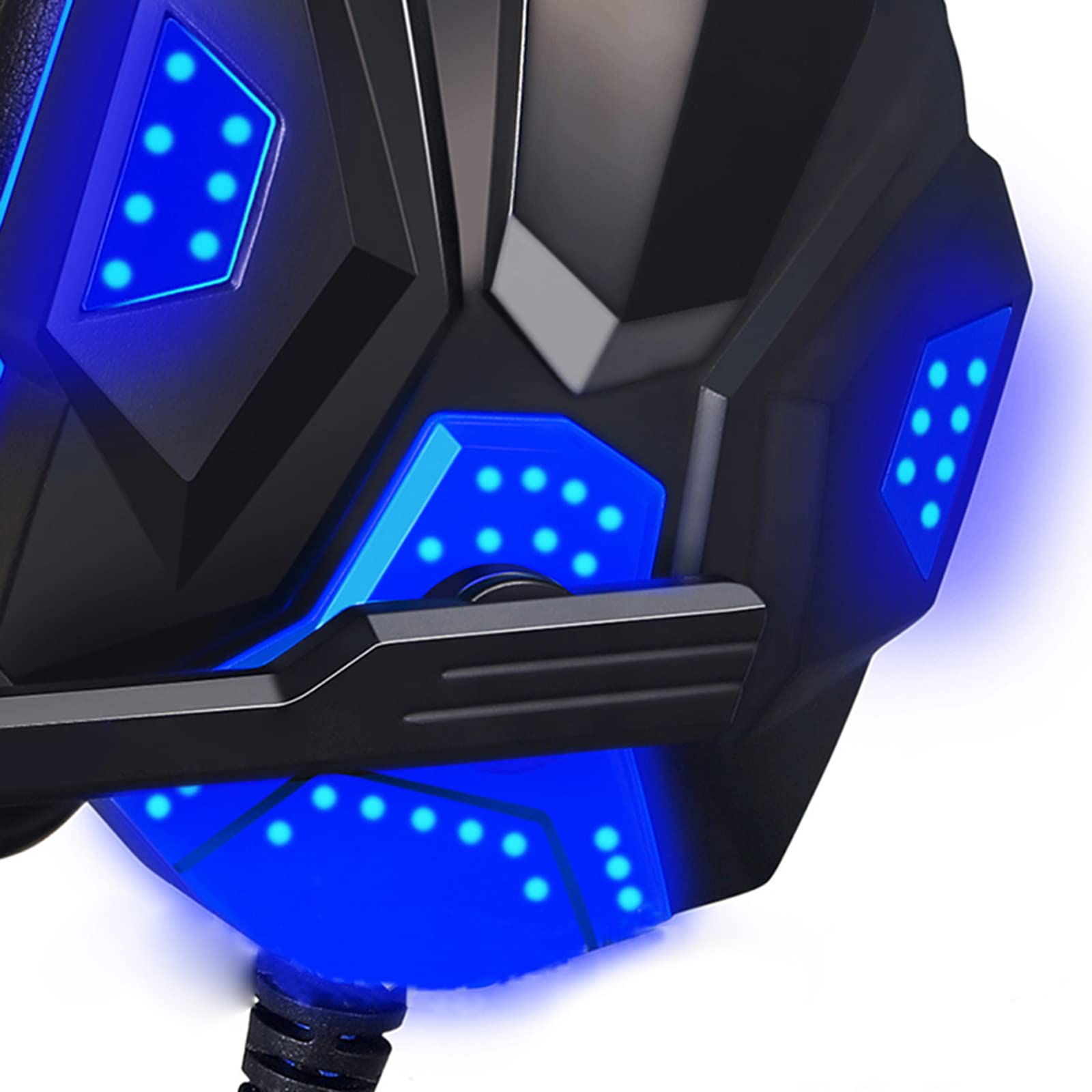 Bass HD Wired Gaming Headphones with Noise Isolation & Built-in Mic - Lightweight On-Ear Design for PC, Laptop & Console Gaming - Perfect for Esports, Streaming & Online Meetings
