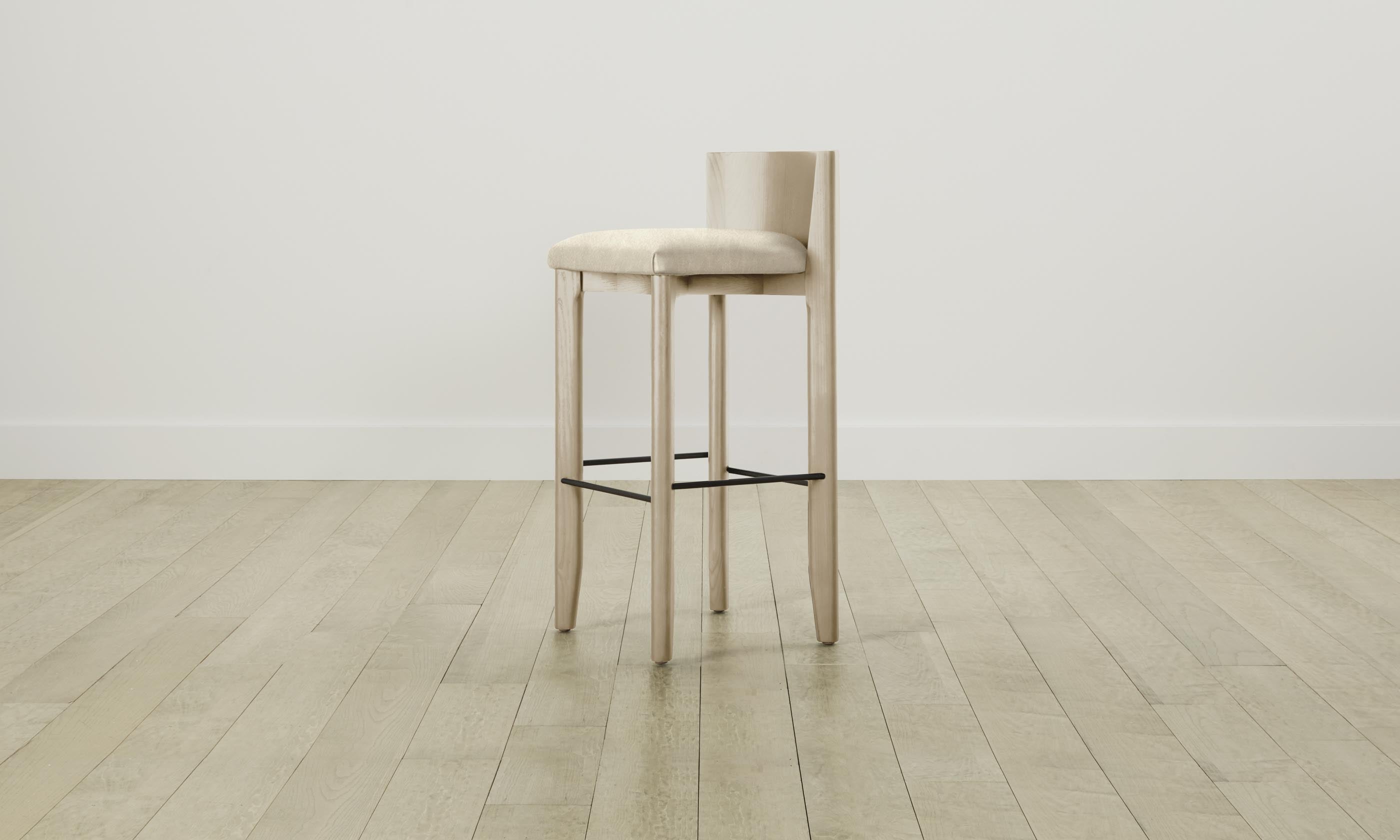 Premium Delancey Bar & Counter Stool - Genuine Tuscan Leather in Bisque Color - Perfect for Kitchen Islands, Home Bars & Modern Dining Areas