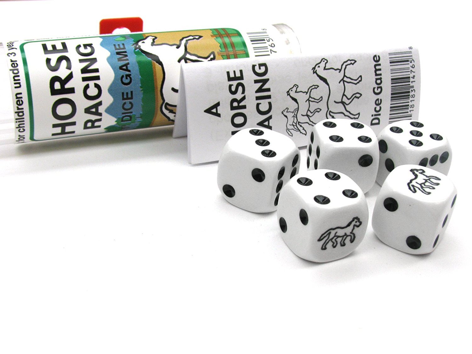 Premium Black Horse Racing Dice Game Set - Fun Family Board Game for Parties & Casino Night Entertainment