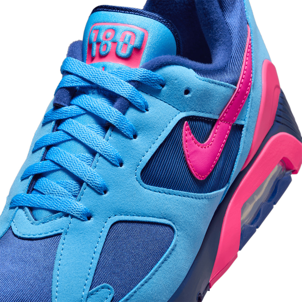 Nike Air 180 'University Blue Hyper Pink' Retro Running Shoes - Men's Basketball Sneakers for Casual Wear & Street Style Fashion