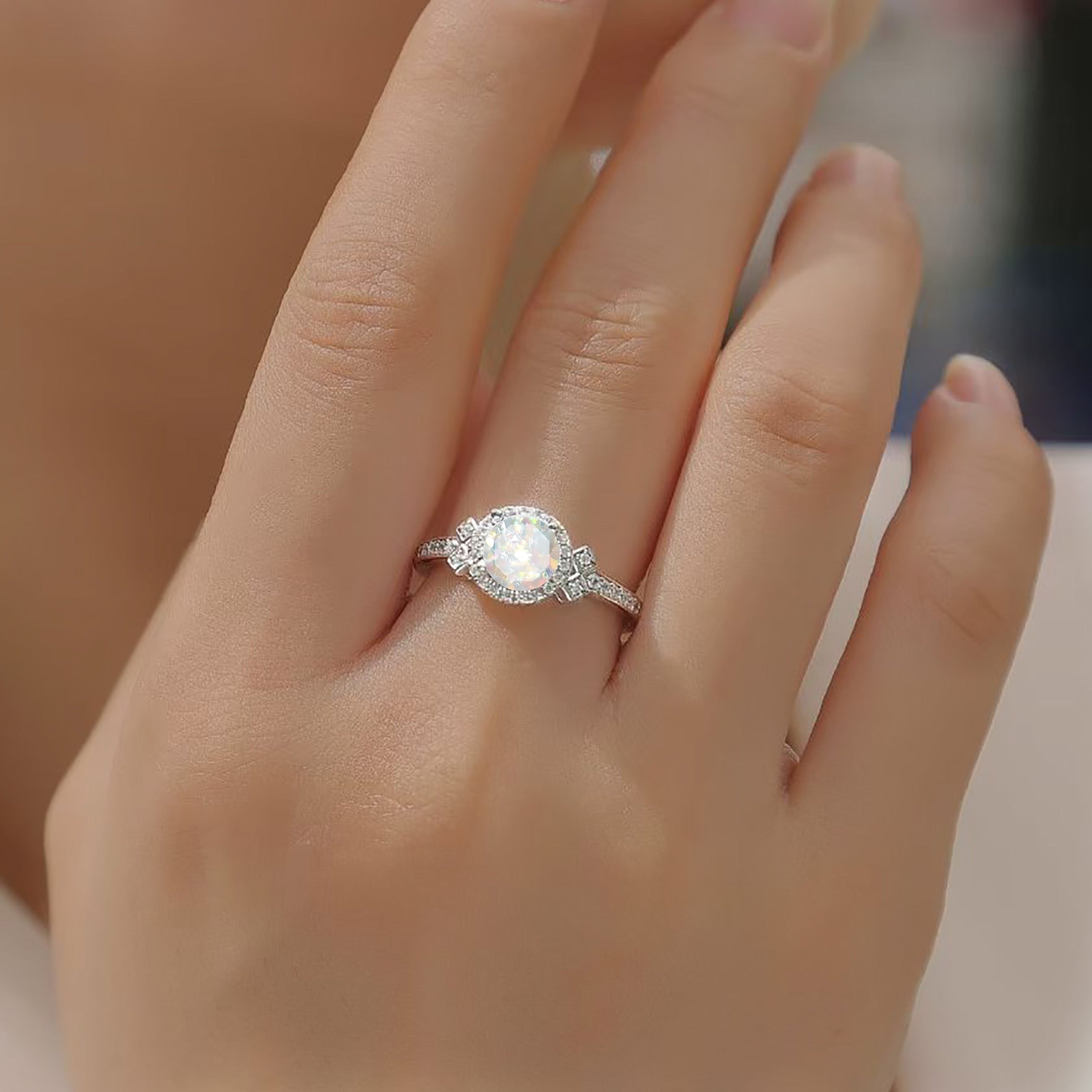 Classic Solitaire Ashes Ring - Elegant Memorial Jewelry for Women - Perfect for Remembrance, Sympathy & Everyday Wear