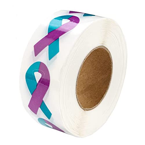 Teal & Purple Ribbon