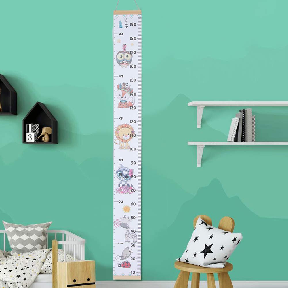 Growth Chart for Kids - Cute Removable Wall Ruler Sticker | Height Measure Decoration for Nursery, Bedroom & Playroom | Perfect Baby Shower Gift & Room Decor