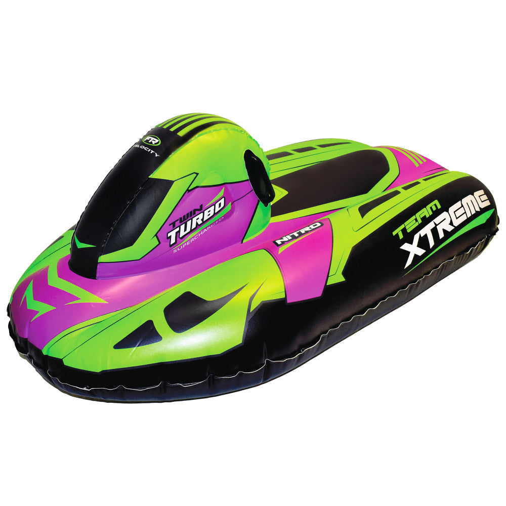 Xtreme Racing Snowmobile Sled - High Performance Outdoor Sports Sled for Winter Adventures - Lime Pink Black Color Options - Perfect for Snow Racing, Backcountry Exploration & Family Fun