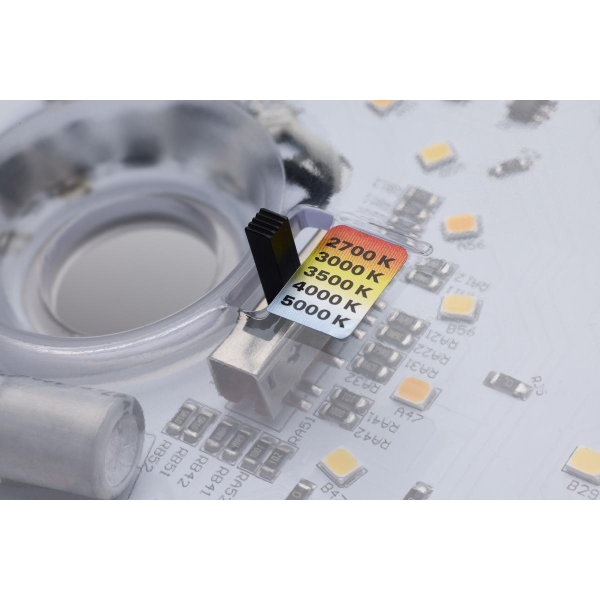 8 Inch Round Flush Mount LED Retrofit Kit - 1800 Lumens, Selectable CCT (3000K-5000K), 120V - Perfect for Kitchen, Bathroom & Closet Lighting Upgrade