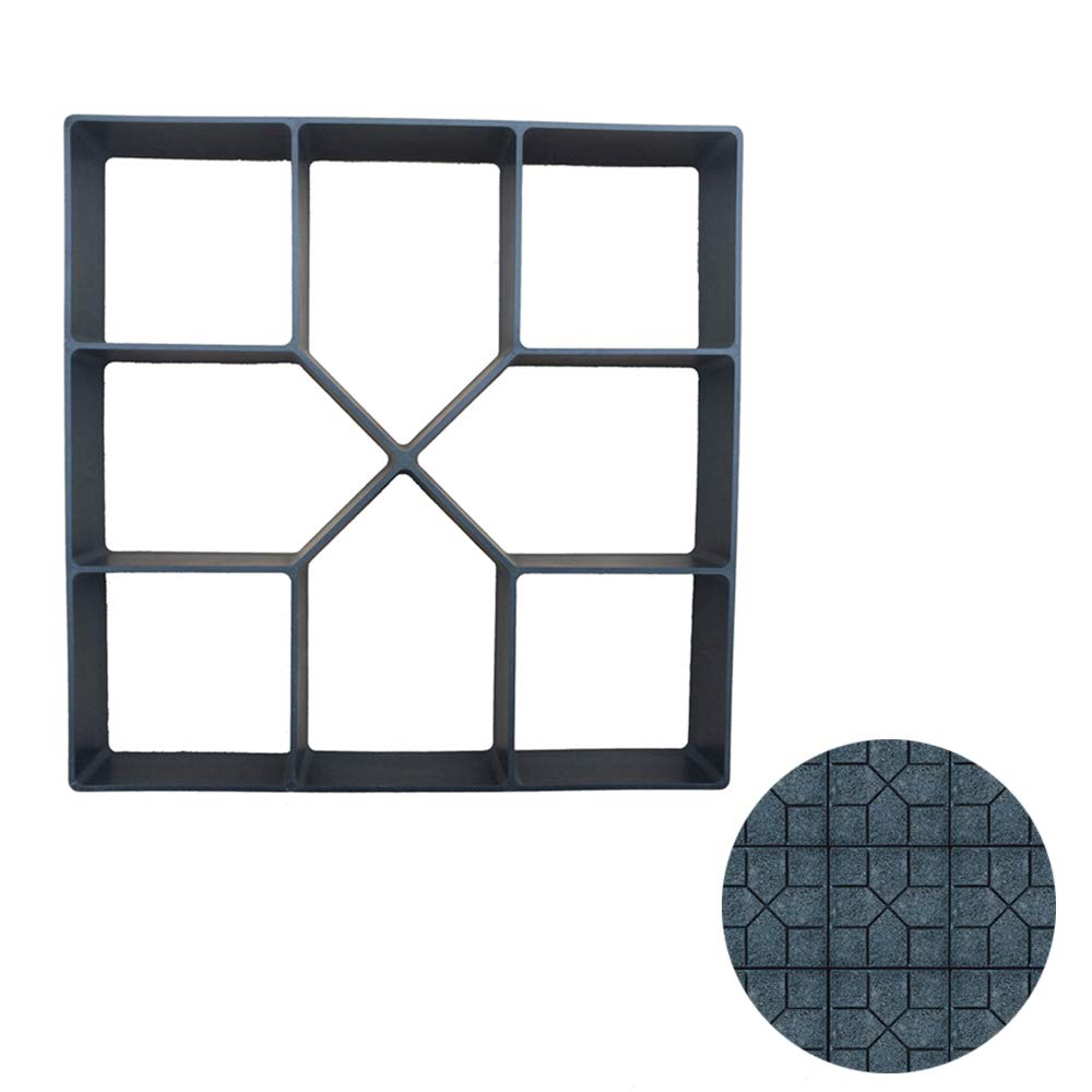 Fishines Concrete Mold - Reusable Walk Path Maker for Garden, Pavement & Wall | Large Stepping Stone Mold for DIY Landscaping Projects