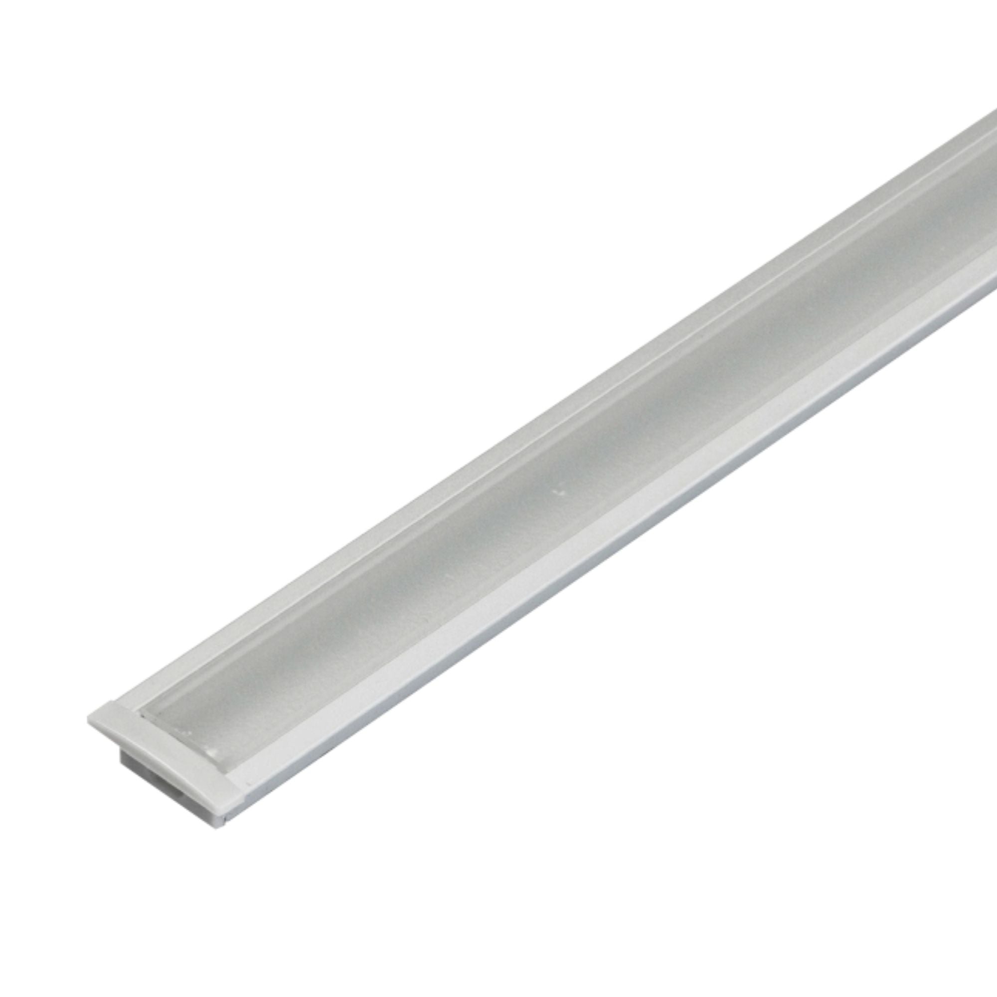 4ft Slim Aluminum Mounting Channel - Lightweight & Durable for LED Strip Lights, Signage & Display Mounting - Perfect for Home, Office & Retail Use