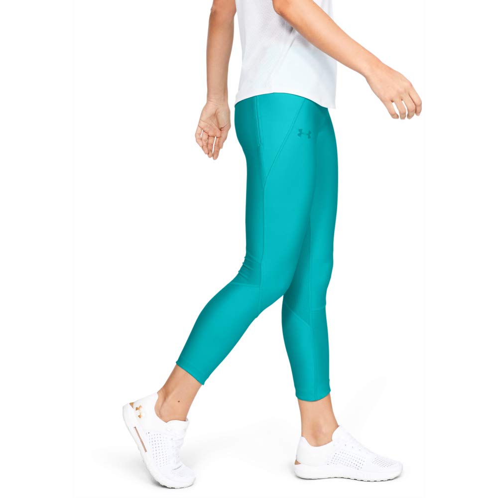 Under Armour Women's Armour Fly Fast Crop Leggings - High-Waisted Workout Leggings for Running, Yoga & Gym - Moisture-Wicking & Breathable Activewear