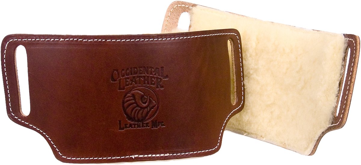 Occidental Leather 5006 Comfortable Sheepskin Hip Pads for Construction Workers - Perfect for Roofing, Carpentry, and Heavy-Duty Work