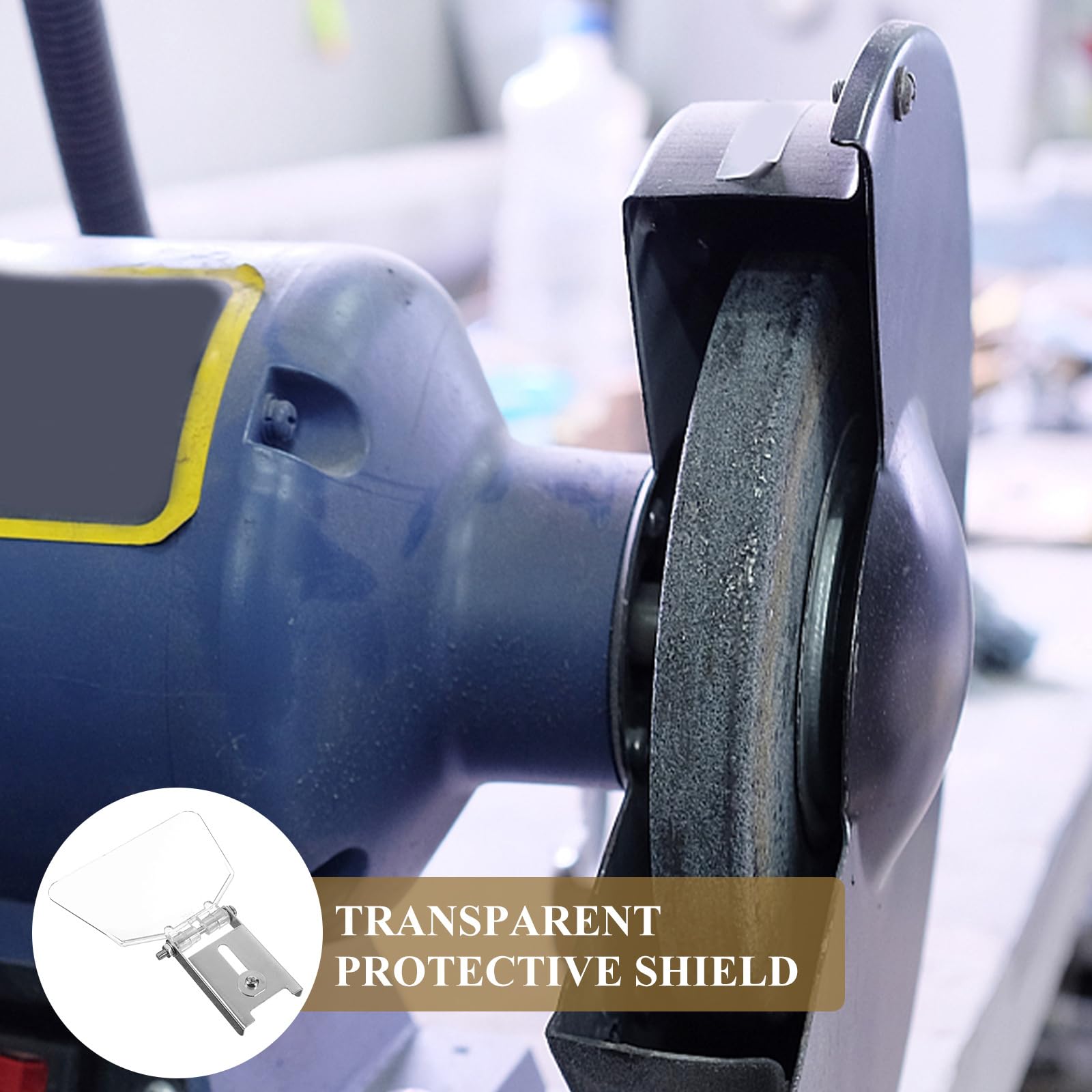 1 Pair Bench Grinder Eye Shield - Safety Protective Tools for Grinding, Chip Guard & Deflector - Desktop Protection for Metalworking, Woodworking & DIY Projects