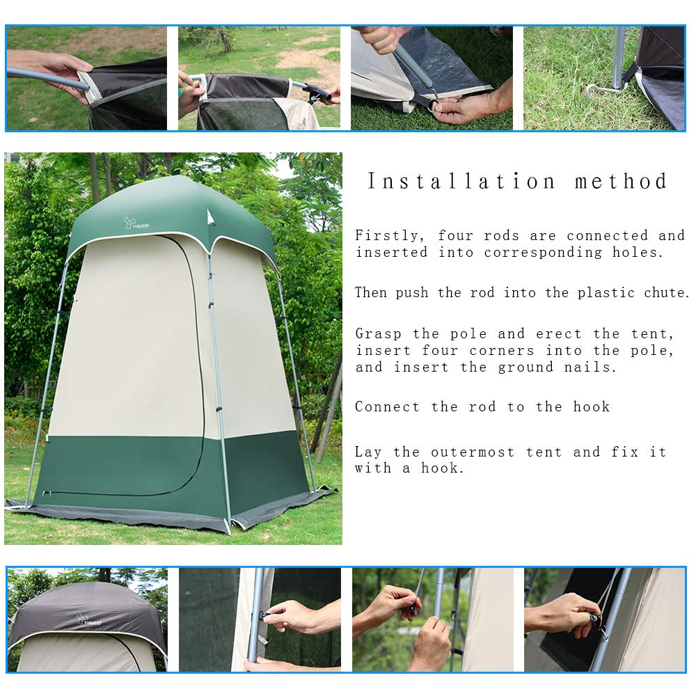 Portable Outdoor Shower Tent - Waterproof Changing Room for Camping, Beach & Pool Privacy Shelter | Perfect for RV Trips, Backpacking & Outdoor Adventures