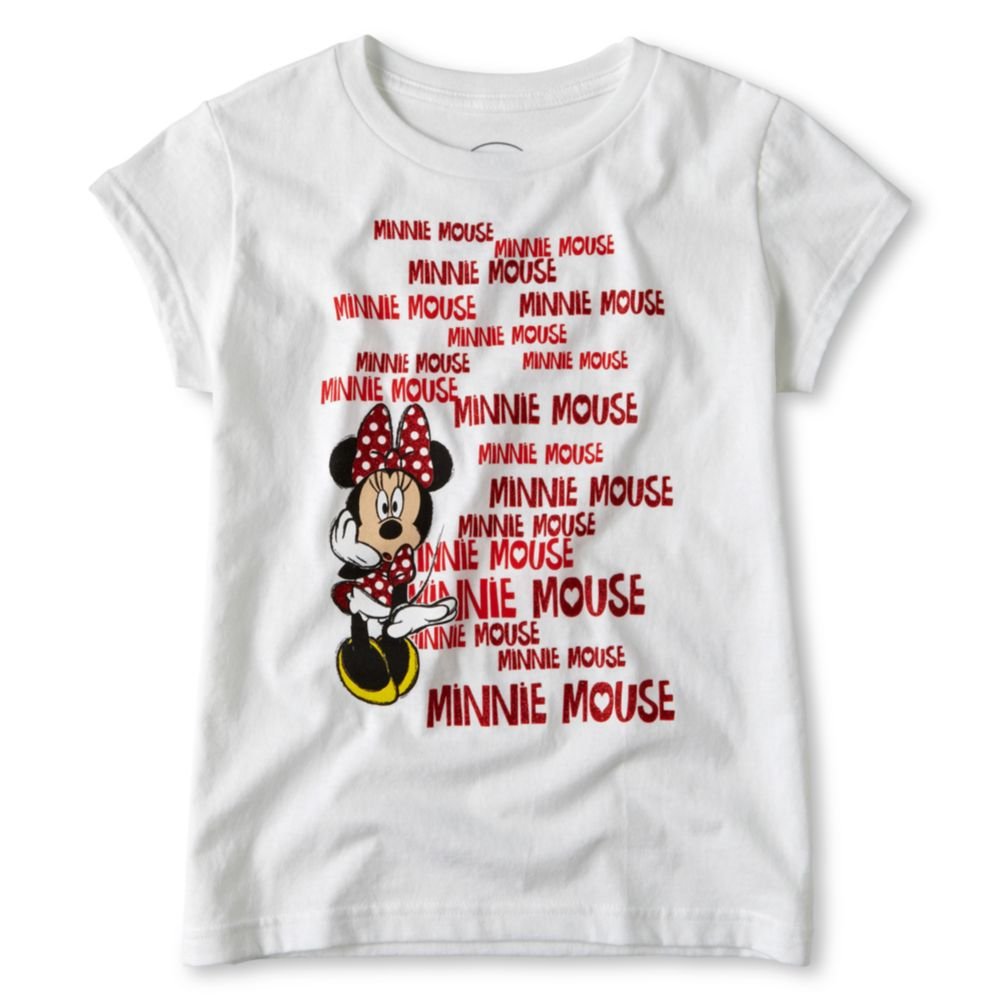 Minnie Mouse Girls Short Sleeve T-Shirt - Cute Disney Cartoon Graphic Tee for Toddlers & Kids - Perfect for Birthday Parties, School & Playdates