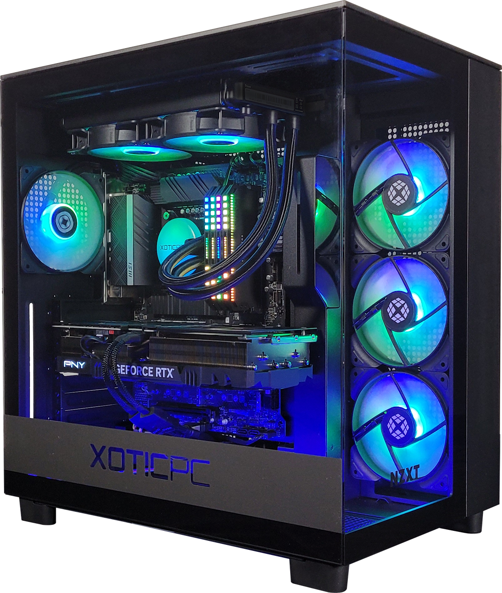 XOTIC PC GX11 H9 Flow Essential Gaming Desktop - Intel Z890 Motherboard, DDR5 RAM | High-Performance Gaming PC for Streaming, Esports & VR Gaming