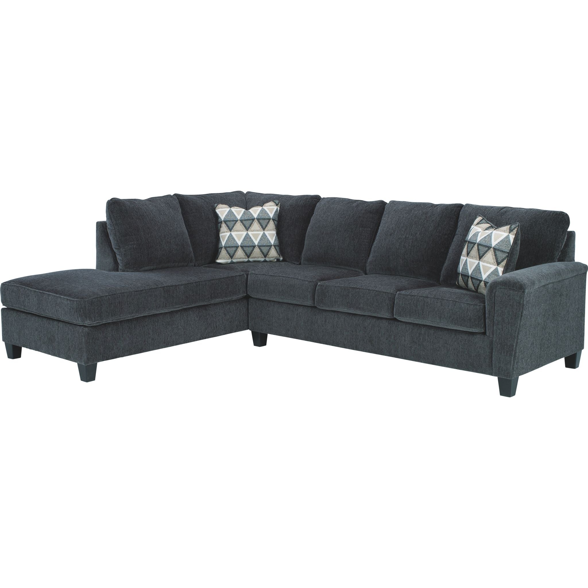 Abinger 2-Piece Sectional Sofa with Chaise Lounge - Modern L-Shaped Living Room Couch for Small Spaces, Apartment & Family Room Furniture