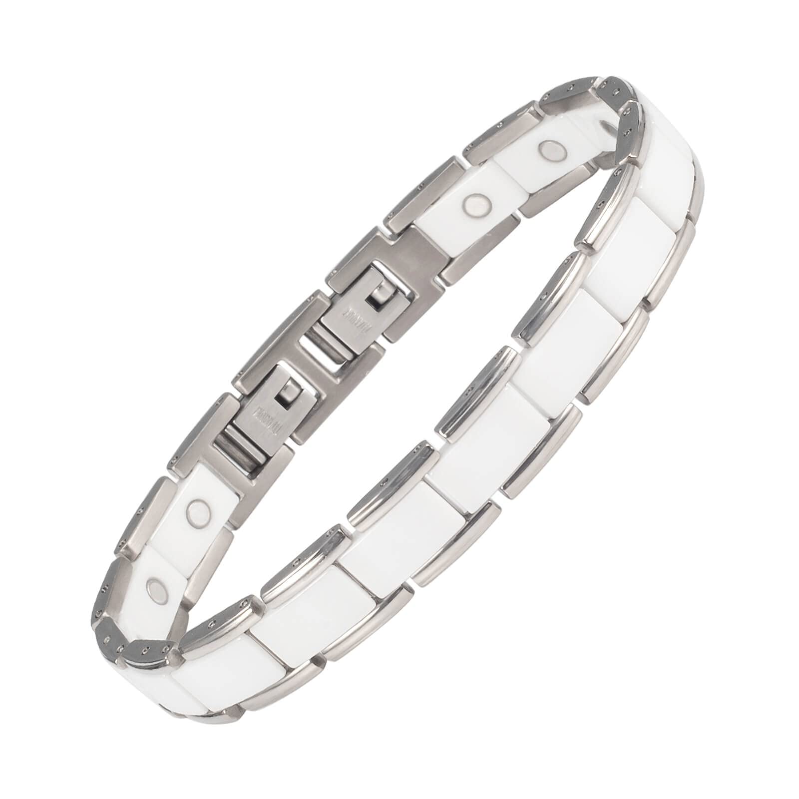 Women's & Men's Magnetic Therapy Bracelet for Arthritis Relief - 3800 Gauss Ceramic Bracelet with Powerful Magnets - Healthy Jewelry Gift for Pain Management - Perfect for Daily Wear & Active Lifestyle