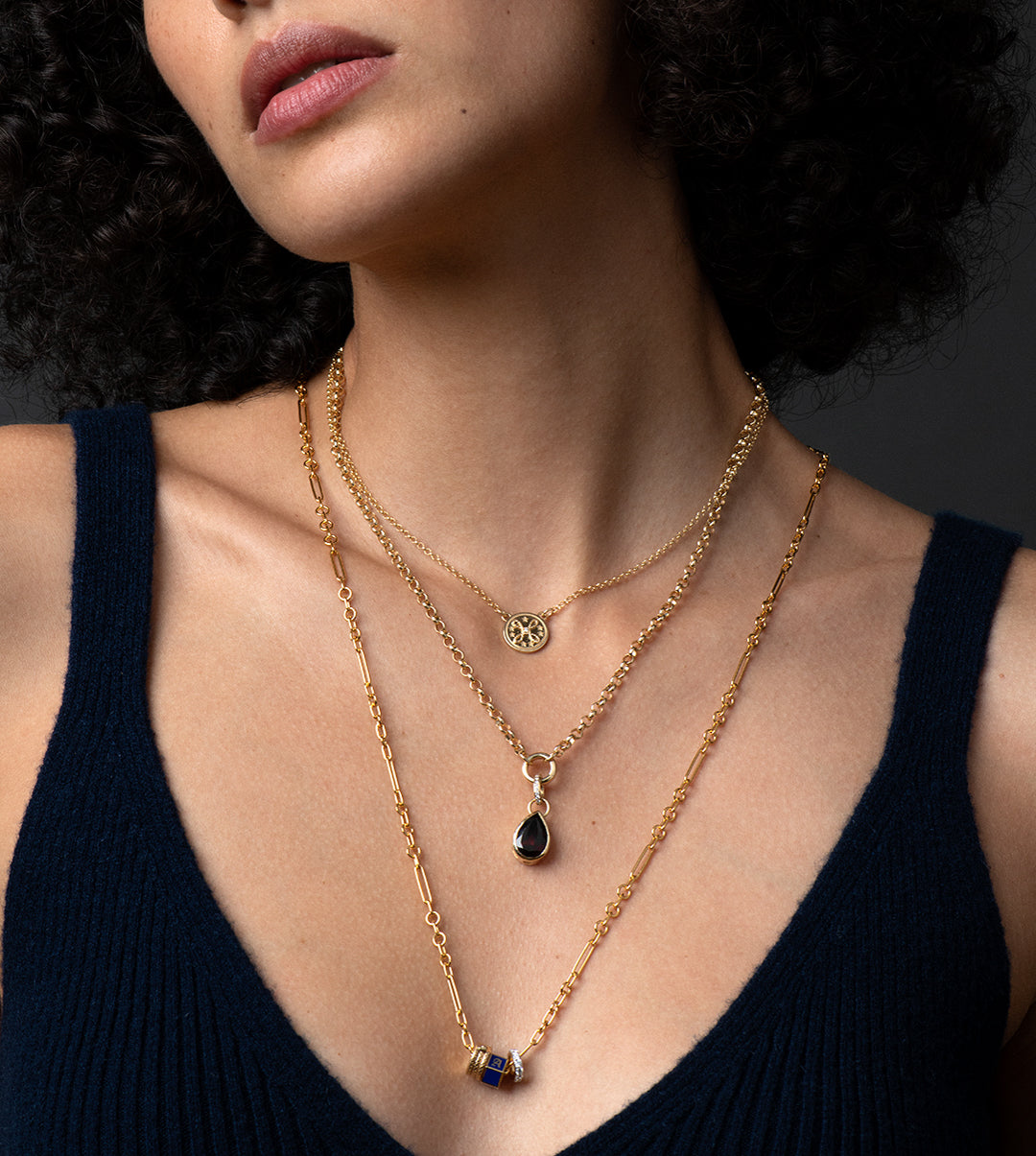 6.3ct Garnet Pear Pendant Necklace with Annex Link - Forever Love Jewelry for Anniversary, Valentine's Day & Romantic Gifts