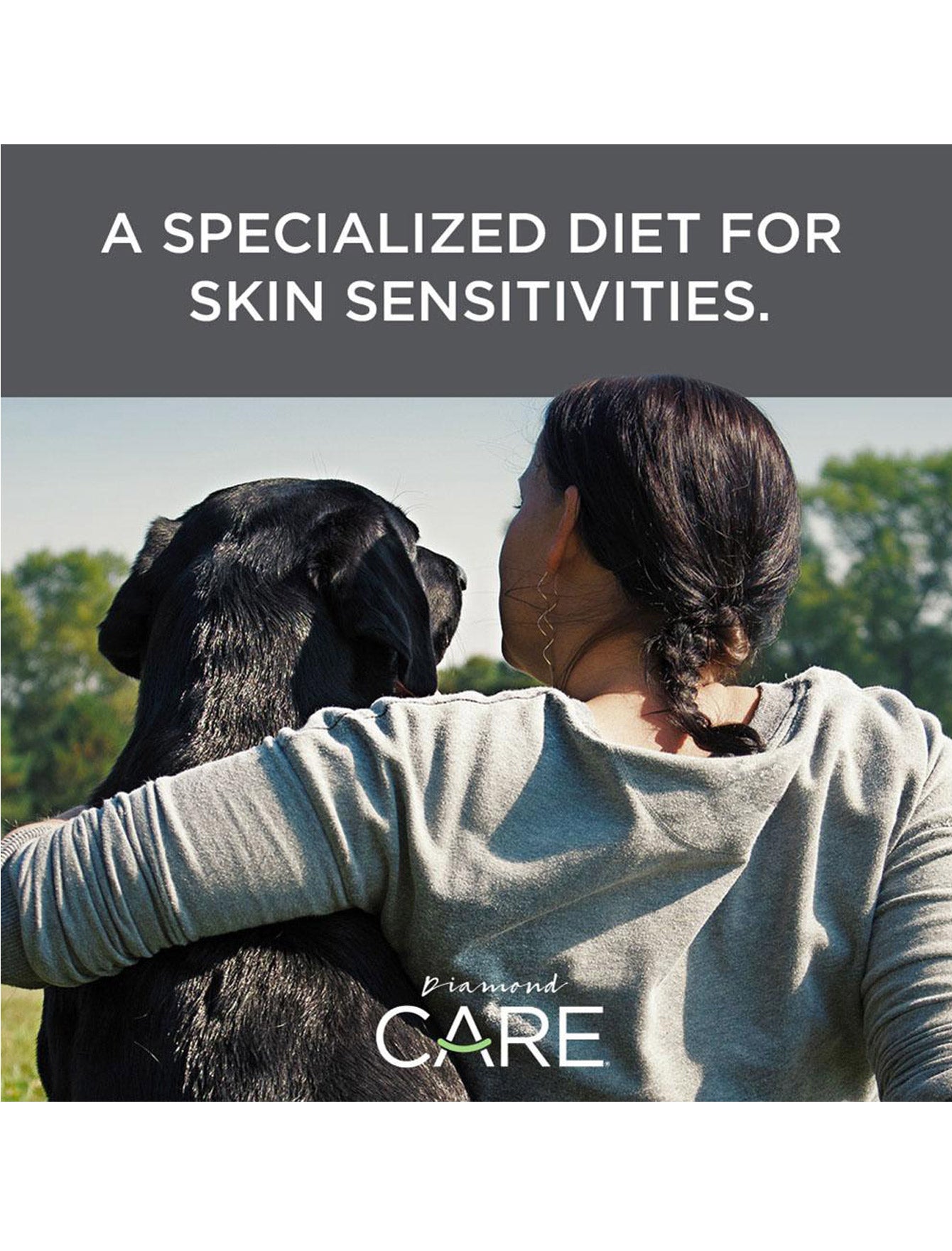 Premium Diamond Care Sensitive Skin Formula Dry Dog Food for Adult Dogs - Grain Free, Hypoallergenic (5lb & 15lb Options) | Ideal for Dogs with Allergies & Skin Irritations