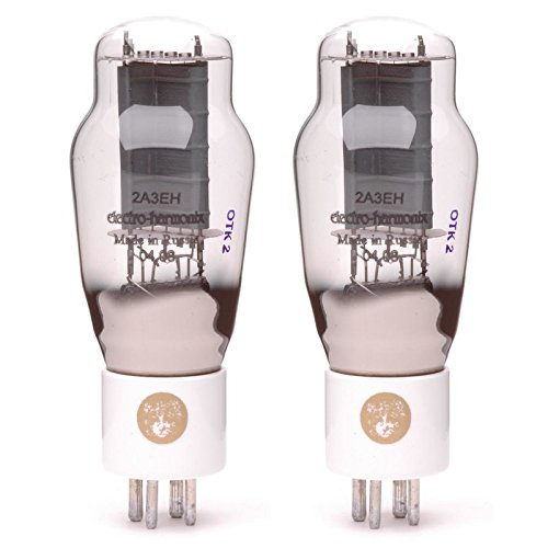 Electro-Harmonix 2A3 EH Gold Power Vacuum Tube Pair - Premium Audio Tubes for Guitar Amps, Hi-Fi Systems & Vintage Audio Equipment