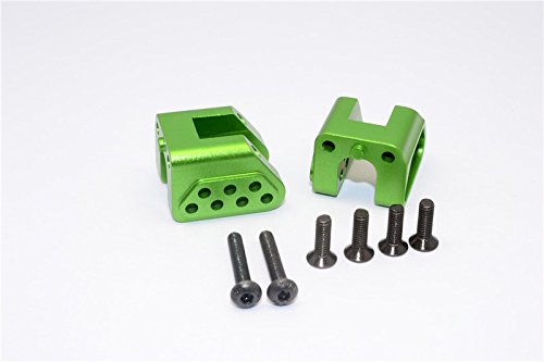 Axial Yeti XL Monster Buggy Aluminum Rear Chassis Links Mount - 2 Pcs Green Upgrade Parts Set for Off-Road RC Car Racing & Crawling