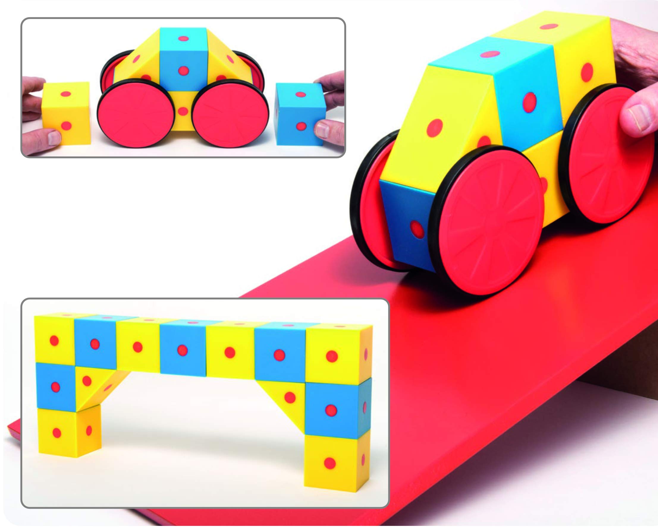 3D Magnetic Building Blocks for Kids - STEM Educational Construction Toy Set (40-Piece, Multicolor) - Creative Learning & Motor Skills Development - Perfect for Preschoolers Ages 3+ | Great for Classroom, Birthday Gifts & Indoor Playtime