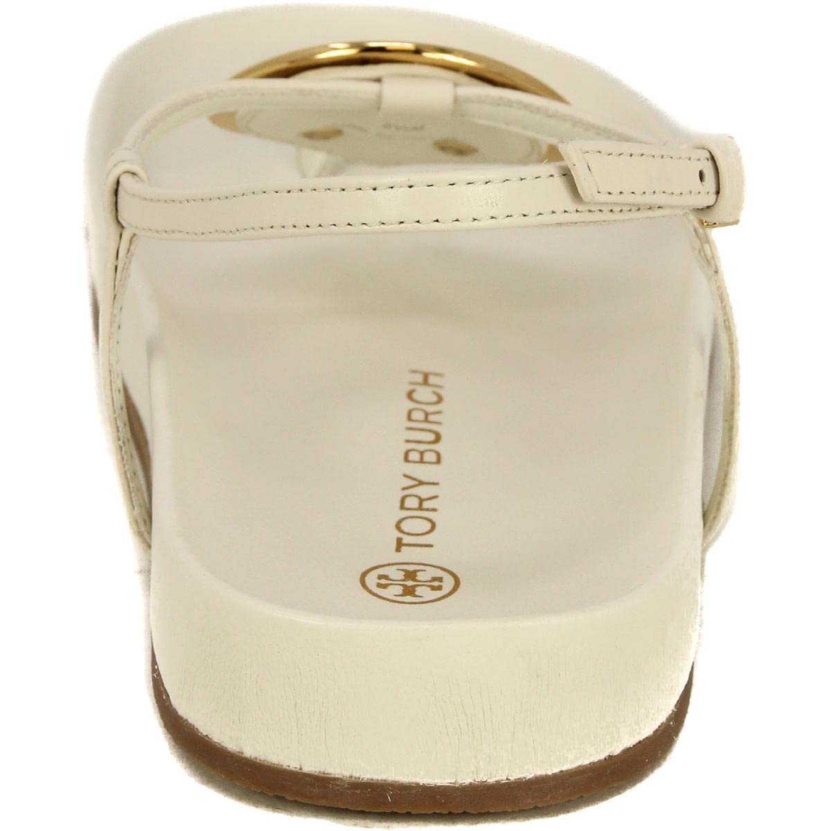 Tory Burch Women's Patos Leather Slingback Sandals with Cushioned Footbed - Comfortable & Stylish for Summer, Beach, and Casual Outings
