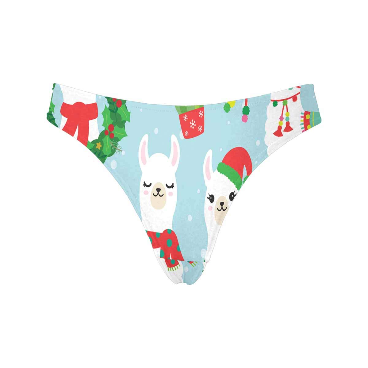 Cute Skull & Bones with Red Bow Tie Women's Underwear - Soft Breathable Cotton Thong Panties for Everyday Wear & Lingerie Sets | Halloween, Valentine's Day Gift Idea