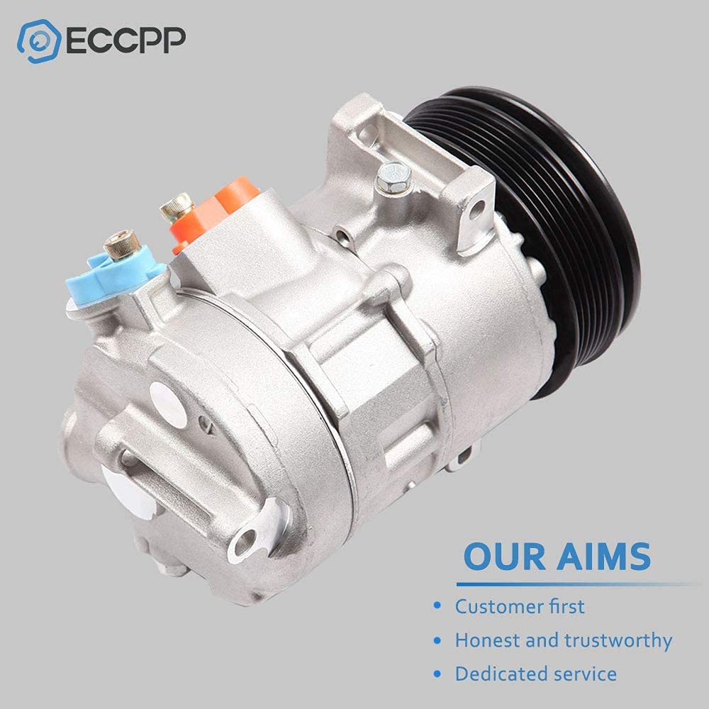 ECCPP Air Conditioning Compressor for 2008-2014 Dodge Avenger 2.4L & 2009-2014 Dodge Journey 2.4L - Replacement AC Compressor for Smooth Cooling Performance in Hot Weather
