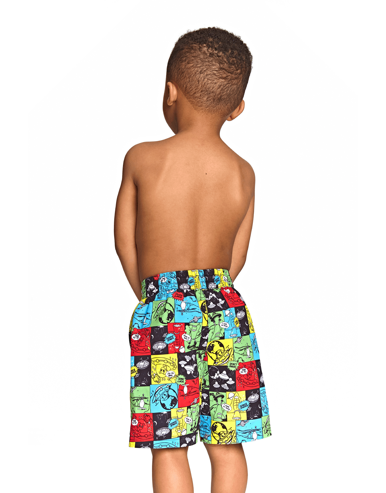 Boys' Sci-Fi Water Shorts for Kids - Quick-Dry Swim Trunks for Beach, Pool & Summer Activities
