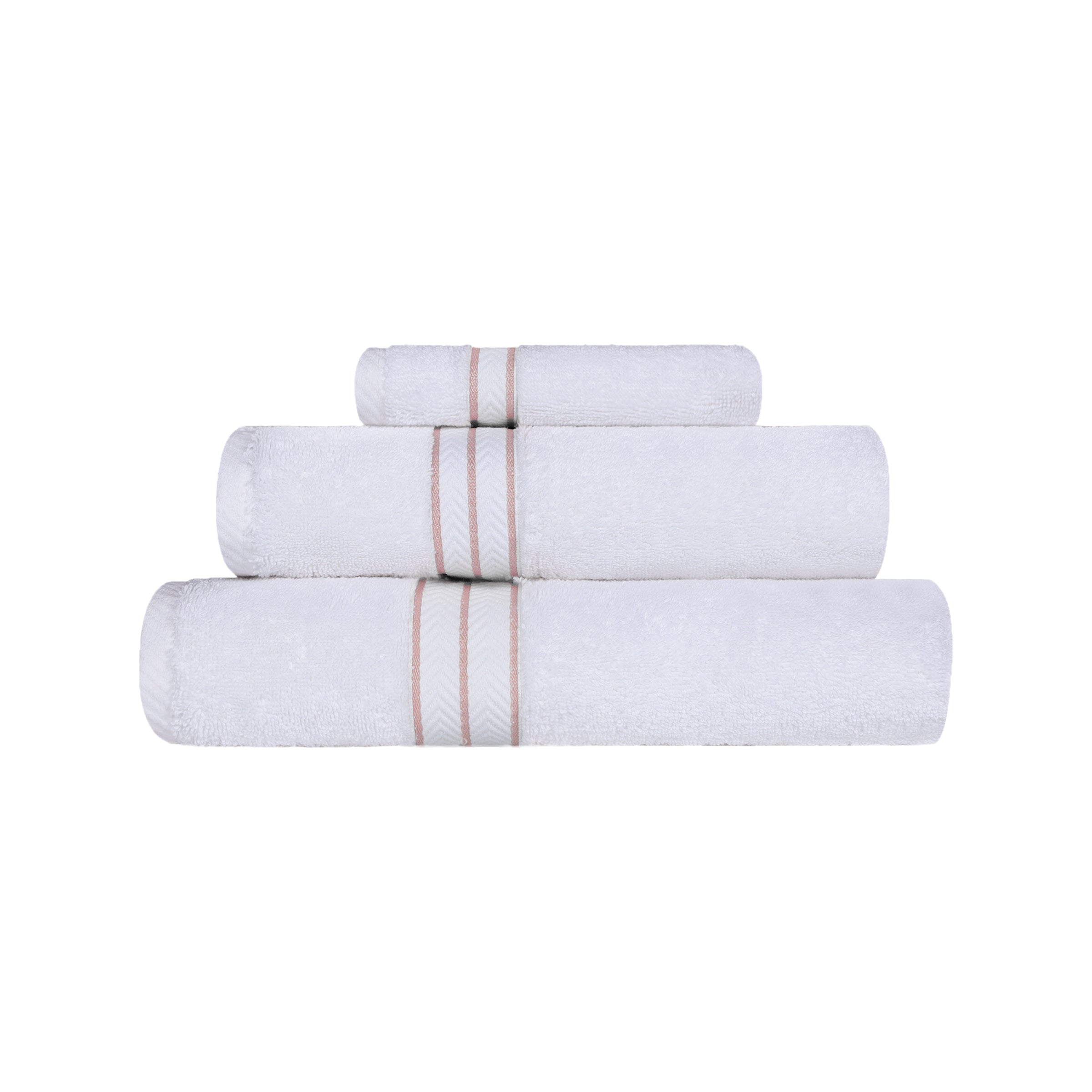 Premium Turkish Cotton Ultra Plush 3-Piece Bath Towel Set - Super Absorbent, Soft & Luxurious for Spa, Bathroom, and Beach Use