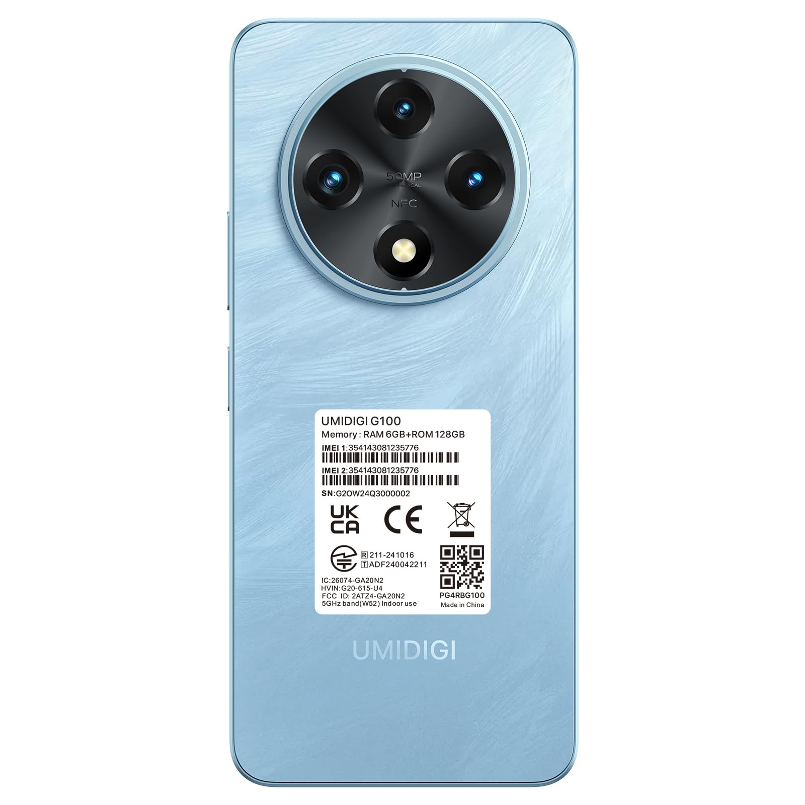UMIDIGI G100 Unlocked Android 14 Smartphone - 6.9