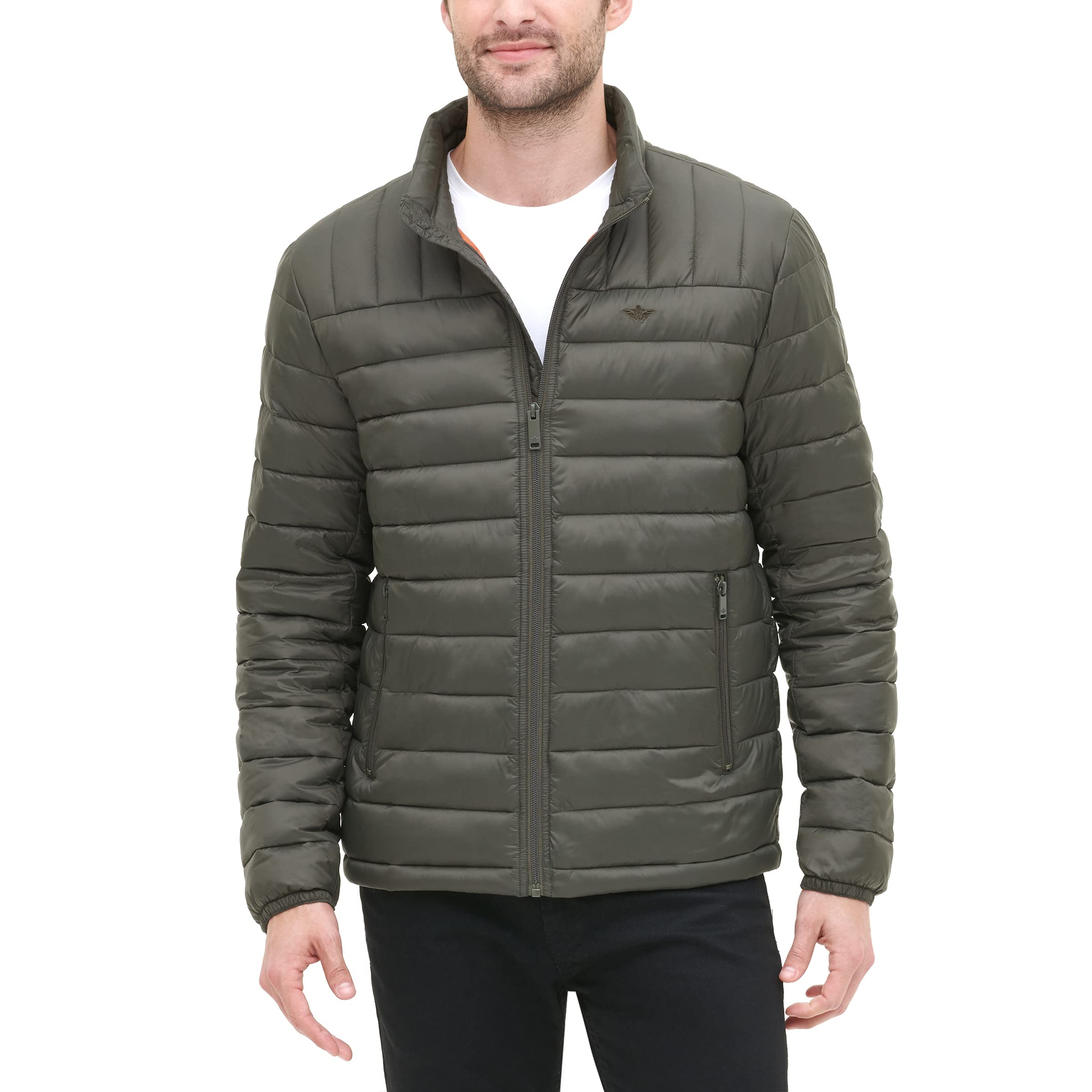 Dockers Men's The Noah Classic Ultra Loft Packable Puffer Jacket - Lightweight Warm Winter Coat for Outdoor Activities & Travel