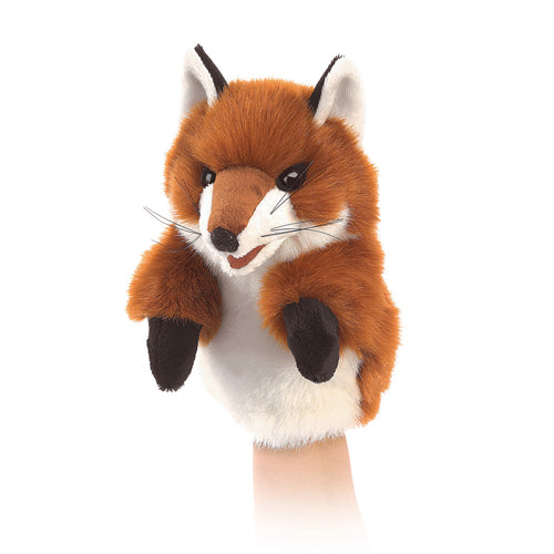 Folkmanis Little Fox Hand Puppet - Realistic Plush Fox Toy for Kids & Adults - Perfect for Storytelling, Puppet Shows & Educational Play