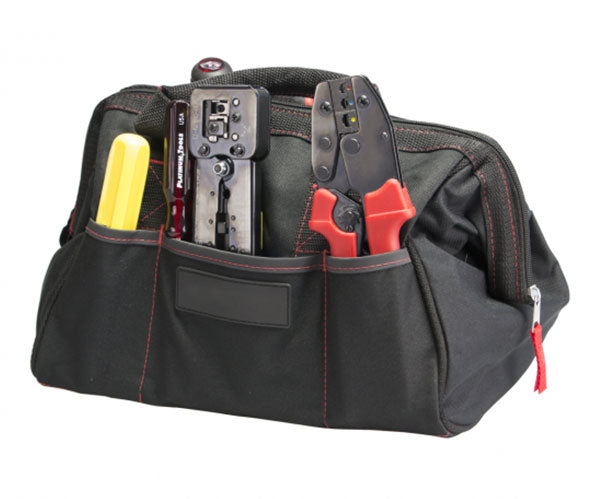 Big Mouth Tool Bag - Heavy Duty Durable Work Bag for Electricians, Plumbers & Contractors - Perfect for Job Sites, Home Repairs & DIY Projects