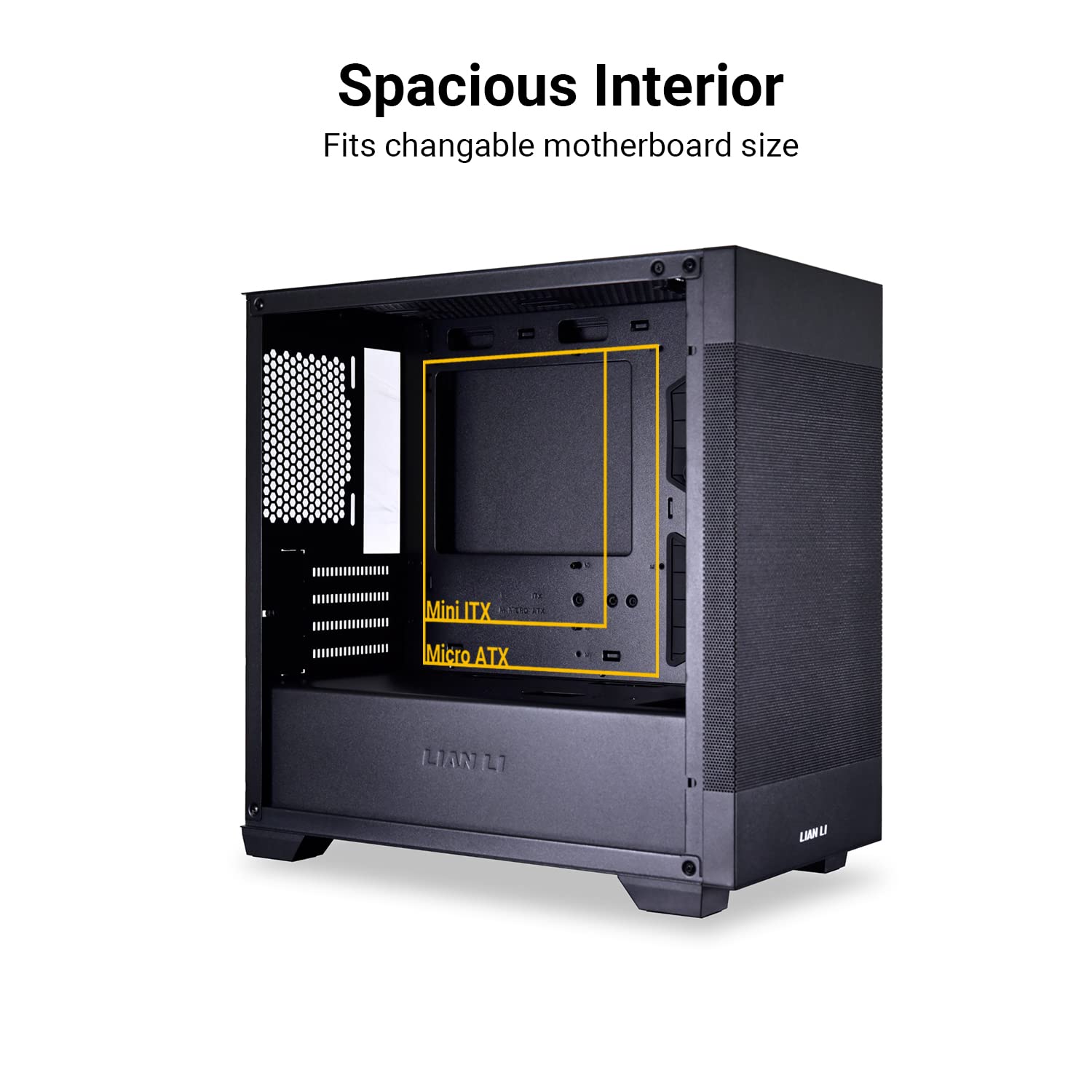 LIAN LI LANCOOL 205M MESH Black Micro ATX PC Case - High Airflow RGB Gaming Computer Case with Mesh Front Panel & 2x140mm ARGB PWM Fans, Tempered Glass Side Panel | Perfect for Gaming Rigs, Streaming PCs & Compact Workstations