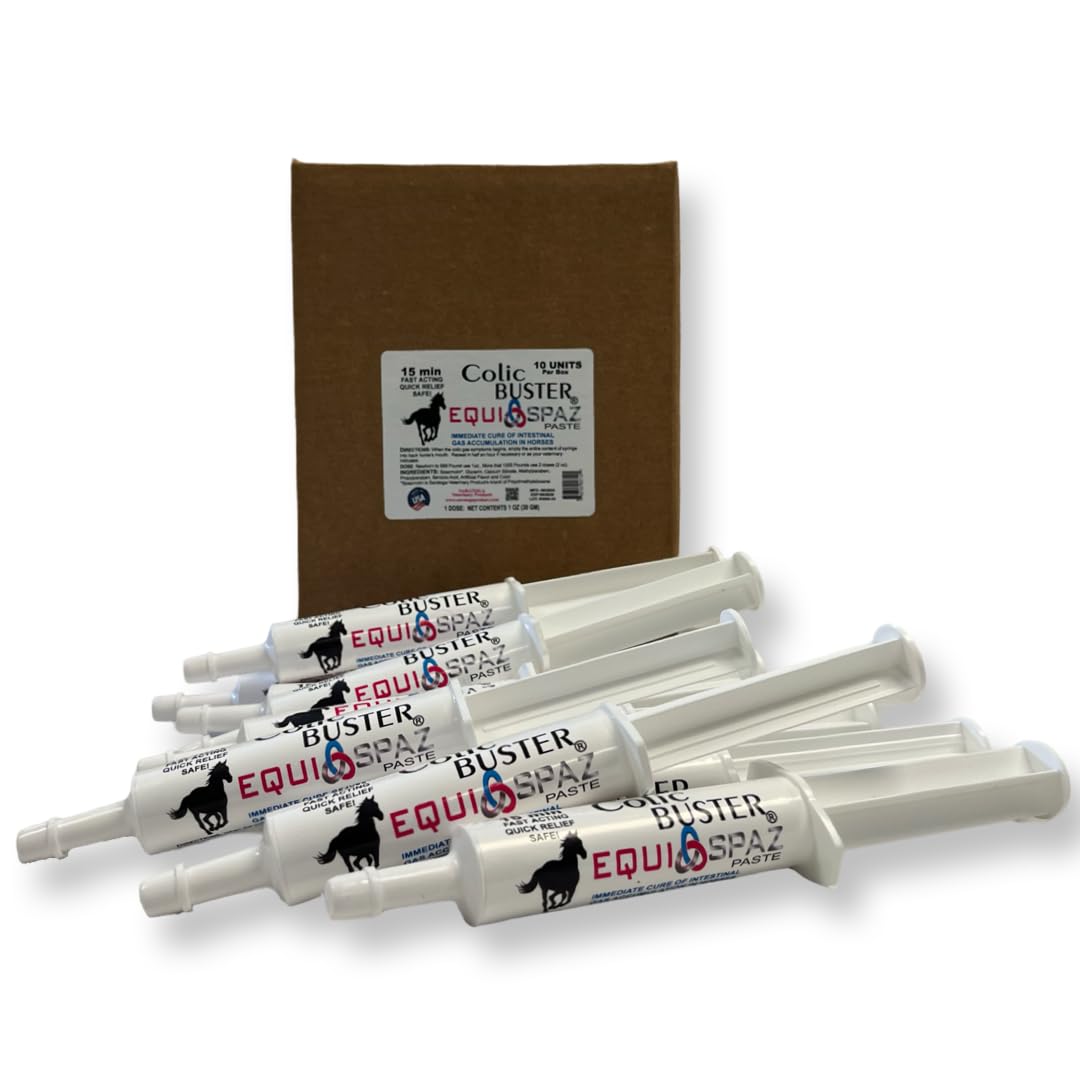 Saratoga Veterinary Horse Digestion Supplement - Fast-Acting Gas Relief & Colic Treatment for Horses (10 Packs) | Supports Digestive Health & Comfort During Training, Competition & Recovery