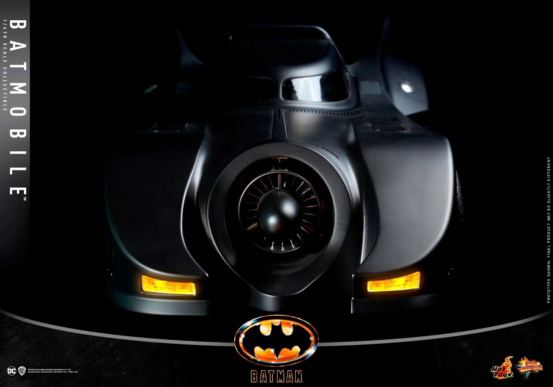Hot Toys DC Comics Batman (1989) Batmobile 1/6 Scale Collectible Vehicle - Movie Replica for Display & DC Fans Collection