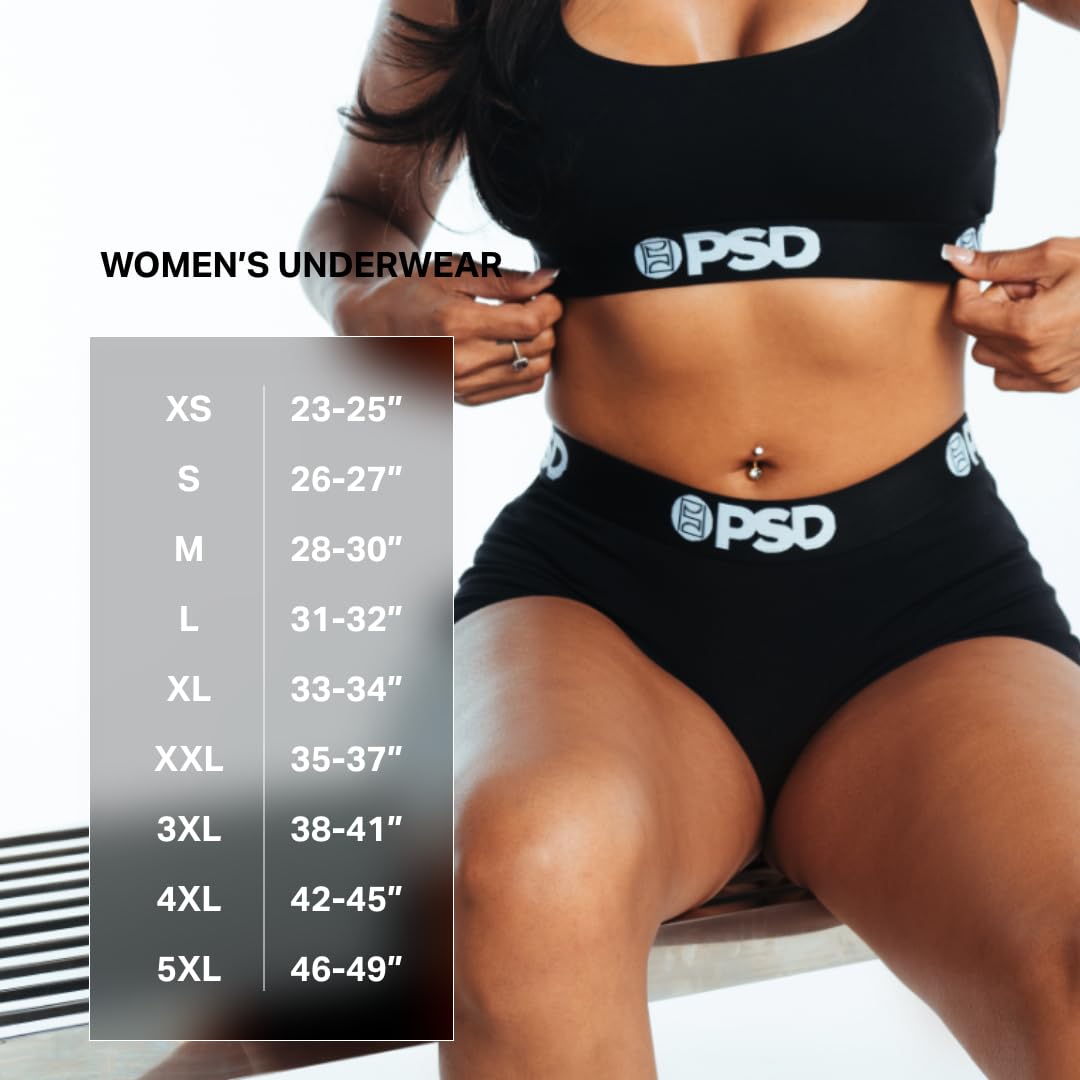 PSD Women's Modal Premium Solid Cheeky Underwear - Soft Stretch Comfortable Panties for Everyday Wear - Perfect for Yoga, Sleep & Lounge