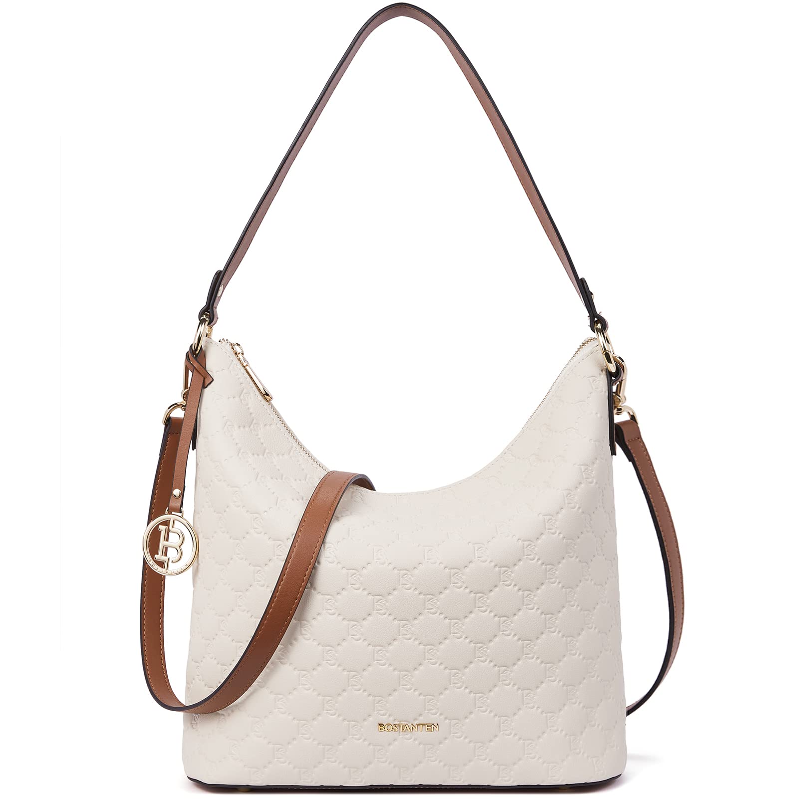 BOSTANTEN Women's Genuine Leather Handbag - Stylish Designer Hobo Purse & Shoulder Bag for Ladies | Perfect for Work, Travel & Everyday Use
