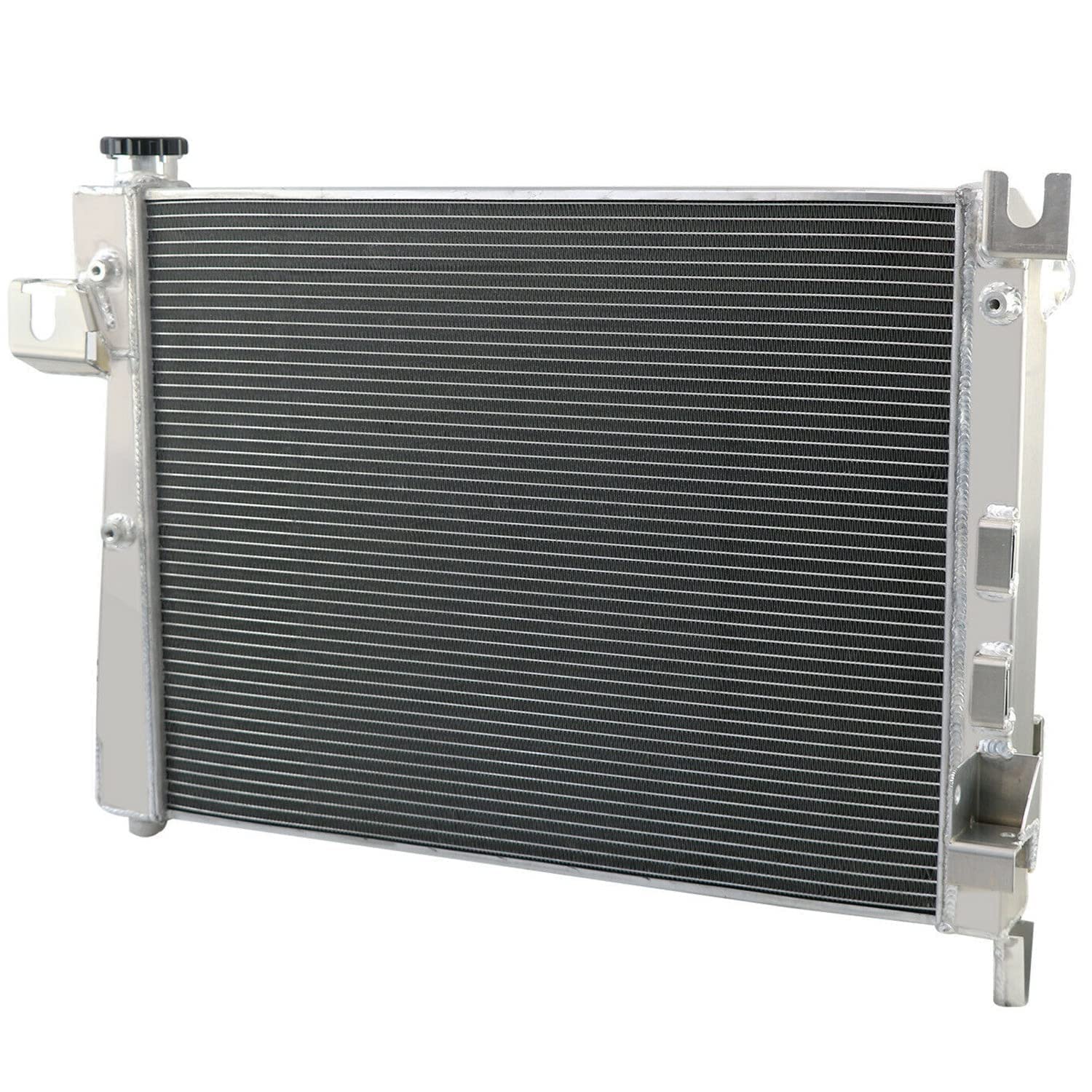 High-Performance Aluminum Radiator for 2004-2009 Dodge Ram 1500/2500/3500 5.7L V8 - 3-Row Cooling System with Fan Shroud, Thermostat & Relay Kit - Perfect for Off-Roading & Heavy-Duty Towing