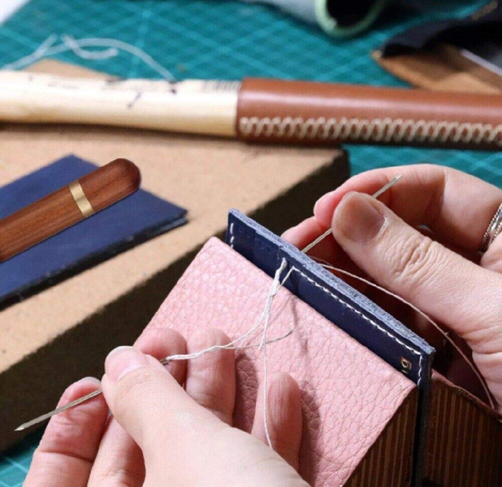 24Pcs Stainless Steel Self-Threading Sewing Needles for Darning & Repair - Sharp Needle Set for Clothes, Socks, Fabrics - Perfect for Home Mending & Craft Projects