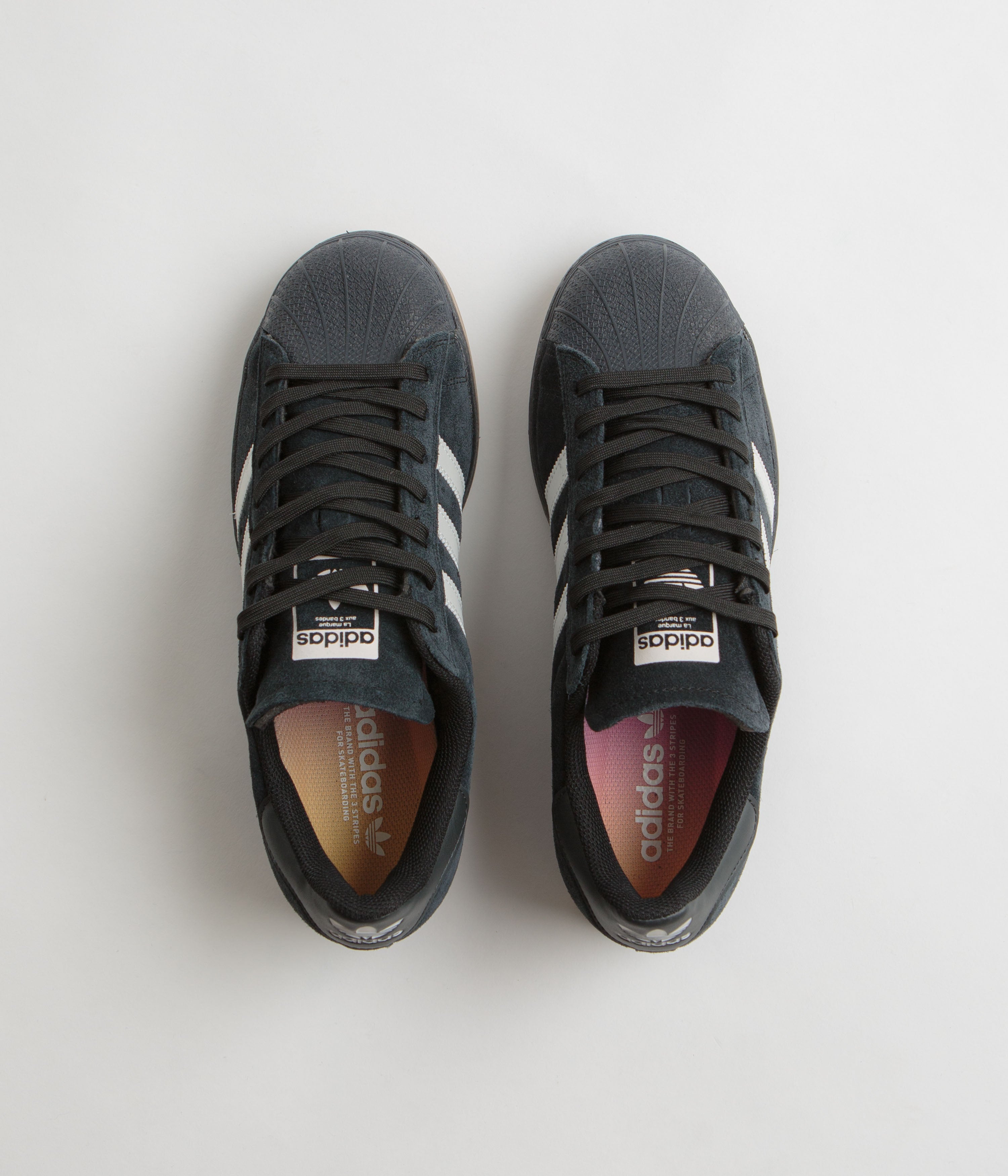 Adidas Superstar ADV Shoes for Men & Women - Core Black / Zero Metallic / Spark - Casual Sneakers for Streetwear, Gym & Everyday Fashion