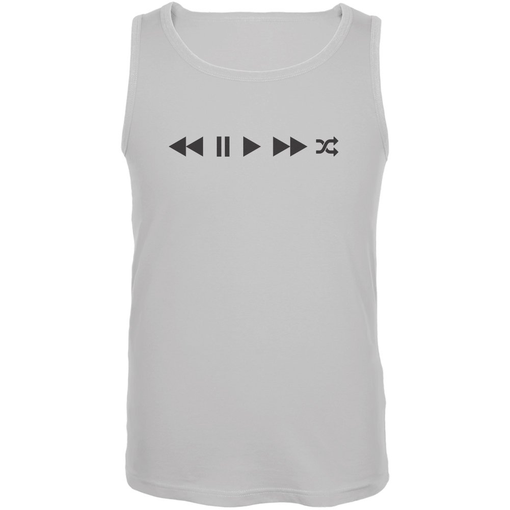 Old Glory American Flag Patriotic Play Buttons White Tank Top for Men & Women - Perfect for 4th of July, BBQ, and Summer Outfits