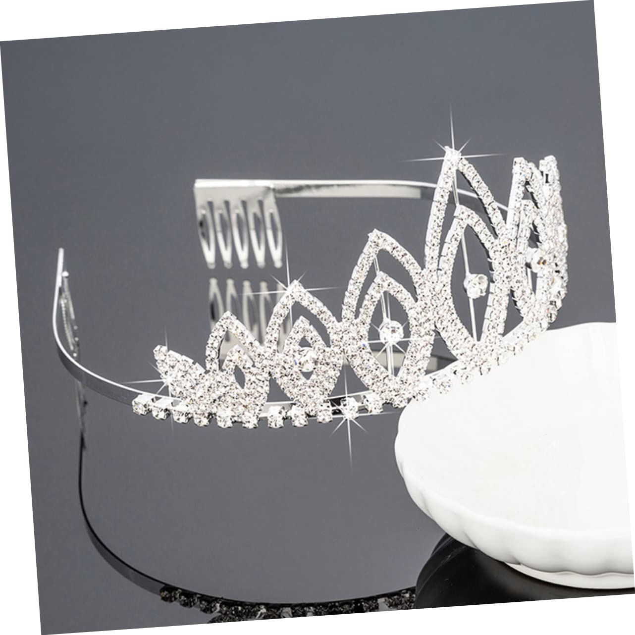 Beavorty 3-Piece Bridesmaid Hair Jewelry Set - Wedding Tiara Crown, Baroque Bridal Headdress & Crystal Comb for Bridal Party, Prom, and Formal Events | Elegant European & American Style Hair Accessories for Weddings, Balls, and Special Occasions